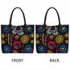  Bohemian Printed Tote Bag Large Capacity Shoulder Bag for Daily Shopping Travel Use 