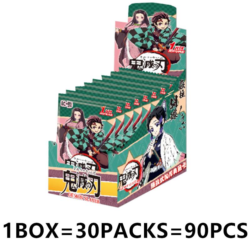 Genuine : Kimetsu No Yaiba Trading Card Kamado Tanjirou Kamado Nezuko Anime Collection Card Board Game Toy Gift