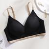 Naked Breathable Cup Underwear Women's Summer Thin Small Breasts Gather Without Marks, Cool Soft Support, Anti-sagging Bra Cover