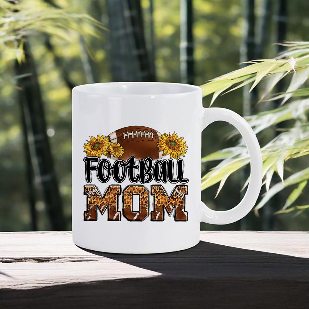 Mother's Day Coffee Mug Love You Mom Ceramic Mug Floral Pattern Water Cup for Mum Cozy Present for Mother Daily Use Unusual Mugs