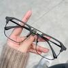 Luxury Square Glasses Black Frame Myopia Glasses Anti-blue Light Women Near Sight Eyeglasses Diopters 0 To -6.0