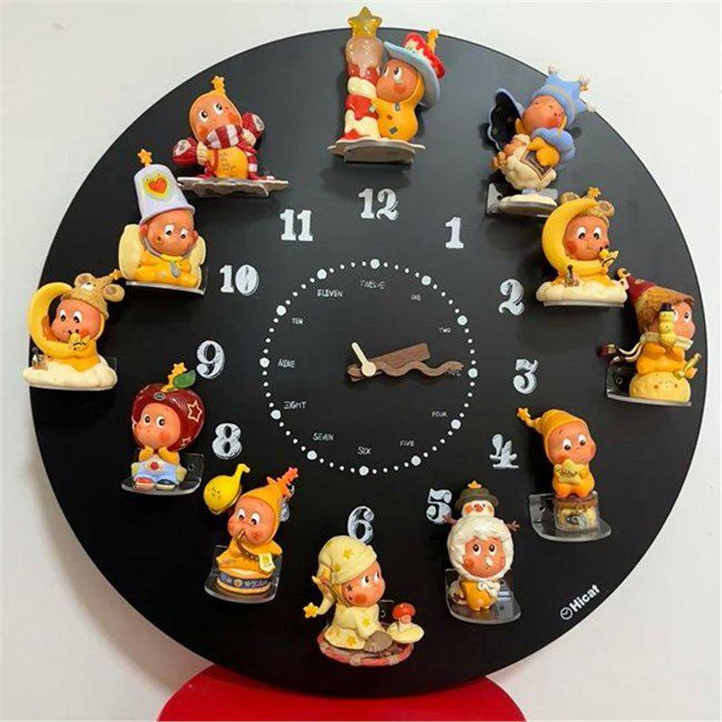 Magnetic Blackboard Wall Clock - DIY Artistic Home Decor for Living Room & Bedroom