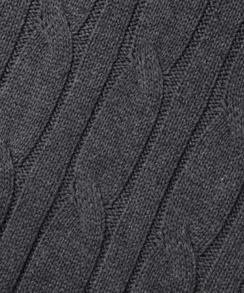TRILLION Layered Cable Knit_Charcoal