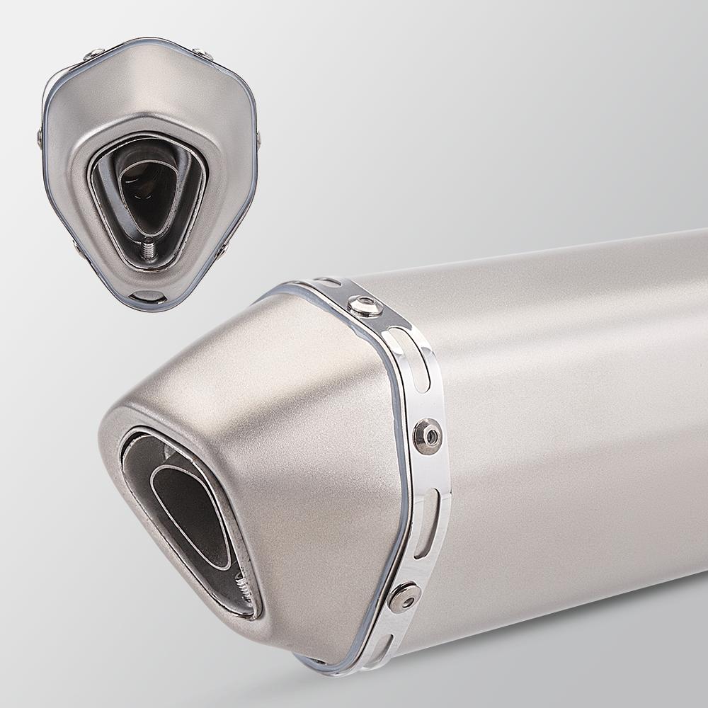Universel 51MM Motorcykel Rustfrit Stål Udstødningsrør 570mm til ninja400 R3 Z900 S1000RR MT-07 pcx160 duke390 R1