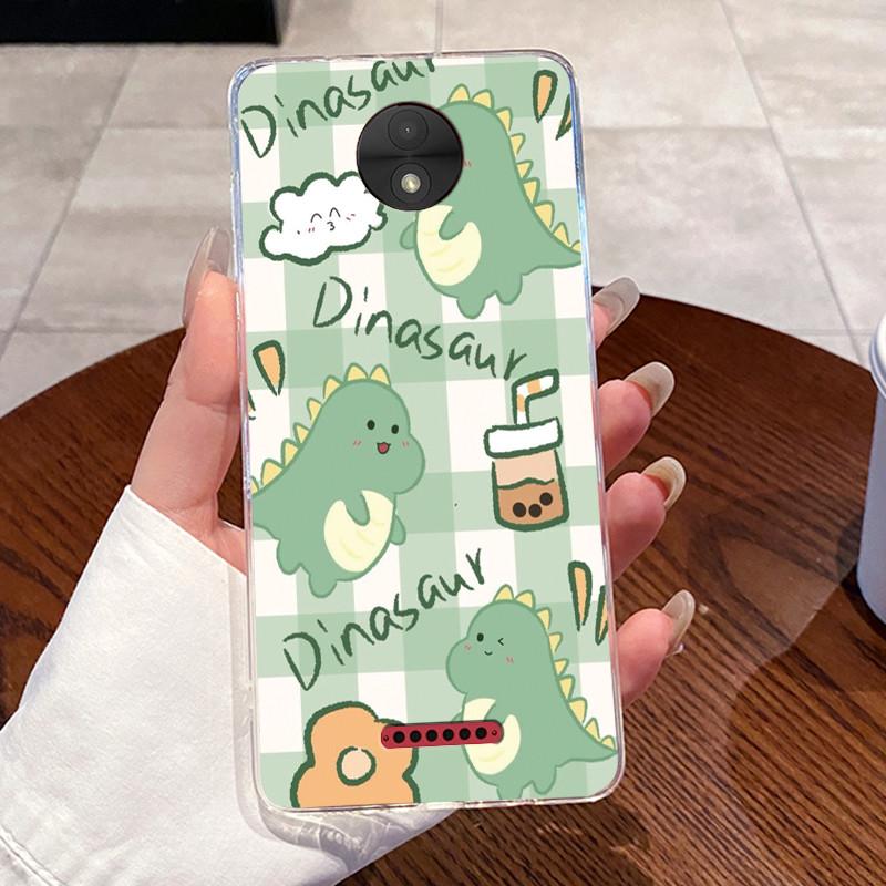 Casing For Motorola Moto C Plus Case Aesthetic Cute Cat Astronaut Transparent Soft Silicone Back Cover Moto C CPlus Phone Case