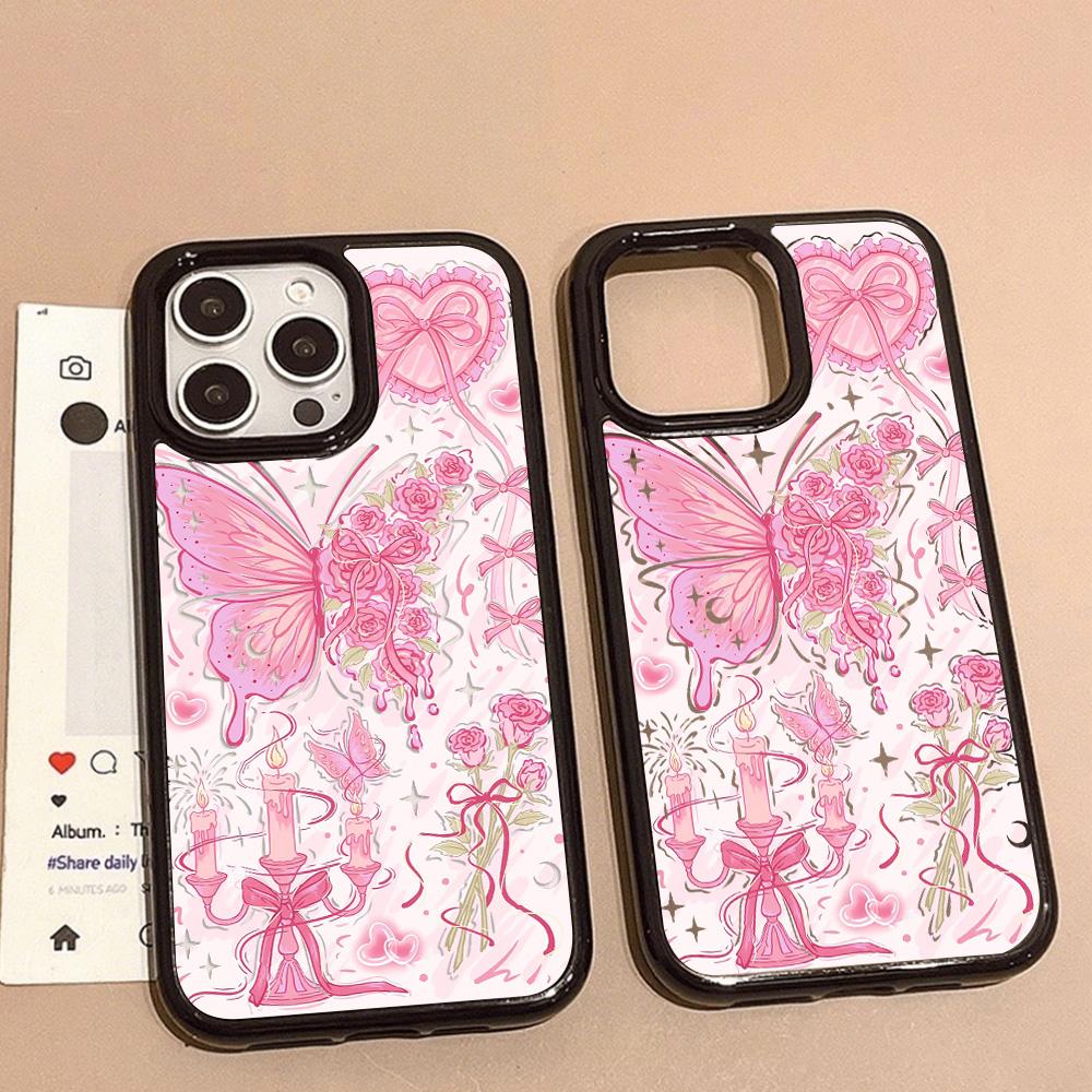 Acrylic Phone Case for iPhone 11 12 13 14 Pro 12 14 16 Pro Max for Samsung A16 A36 A56 S24 FE High-quality Painted Anti-fall Mobile Phone Case