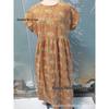 Women's Loose Cotton Linen Summer Dress with Round Neck and Pocket