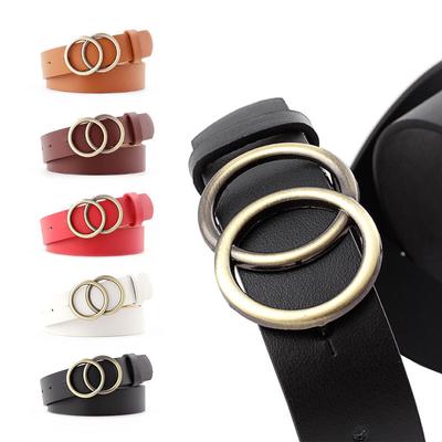 Ceinture à boucle ronde européenne et américaine Mary New pour femmes, ceinture décontractée pour femmes, sangle de jean, robe tendance