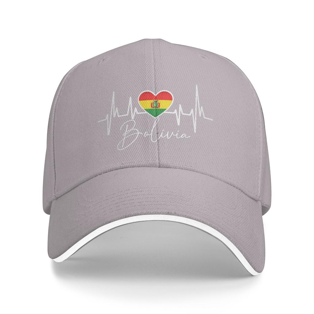 My Heart Beats for Bolivia Custom Baseball Caps Women Men Personalized Male Beach Dad Hat Peaked Cap