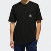 Adidas Originals Trefoil Solid Pocket Logo Short Sleeve T-Shirt Men Tops Black DX4207