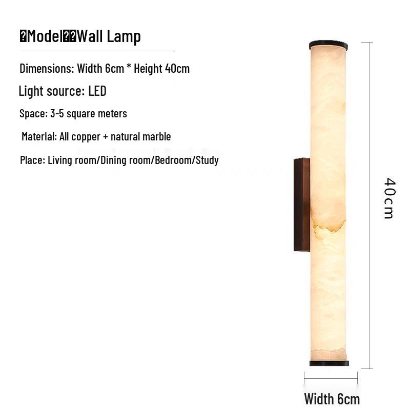 Luxury Spanish Marble Wall & Bedside Lamp – Designer Art Lighting