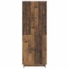 2 Piece Cabinet Set Reclaimed Wood Look 66 x 34.5 x 90 cm Particleboard
