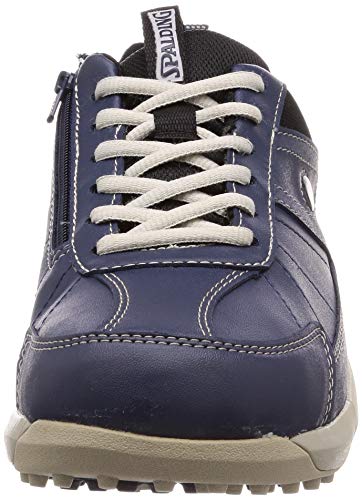 Spalding Men's Waterproof Spikeless Golf Shoes, Wide Fit, Size 4E, CIS 3550, Navy, Size 25.0 cm