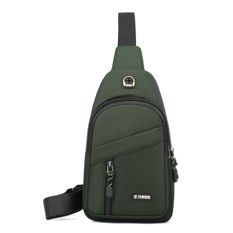 Men's breast bag, casual shoulder bag, light travel sports chest bag, versatile trend fashion men's crossbody small backpack