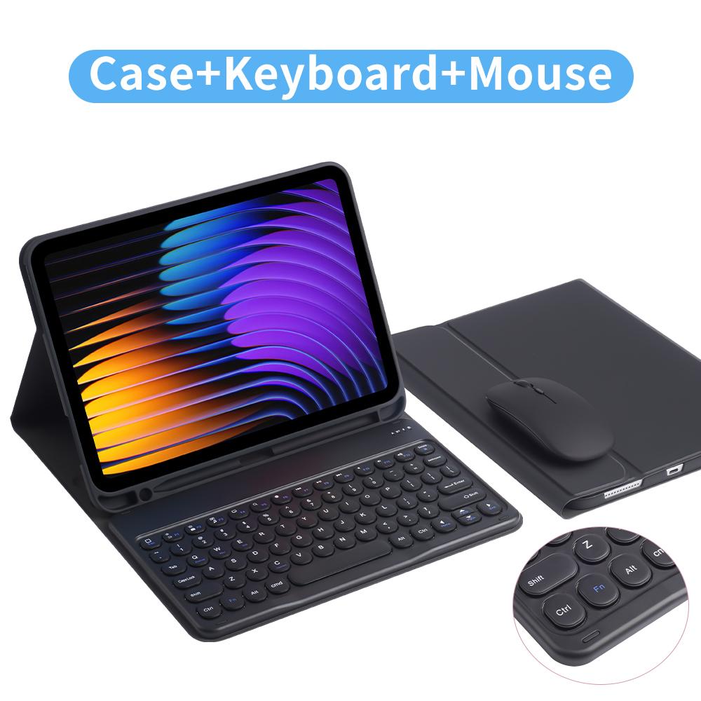 Tablet Case For Samsung Galaxy Tab S6 Lite Bluetooth Keyboard S7 S8 S9 FE S10FE 11in S7+/S8+/S9+/S9 FE+/S10 Plus A8 Cover
