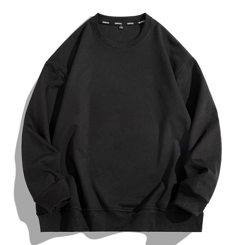 Unisex Oversized Cotton Crewneck Sweatshirt Loose Fit Long Sleeve Pullover Casual Wear