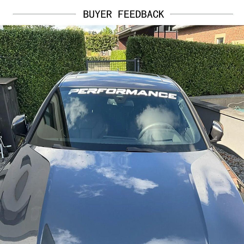 Reflective Car Front Windshield Sticker PET Sunscreen Windscreen Decal Graphics Performance DIY Glass Modification Stickers