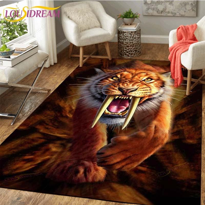 Tiger Carpet Floor Non Slip Rug Room Mat Square Quality Removable Kitchen Bath Floor Waterproof Rug Mat