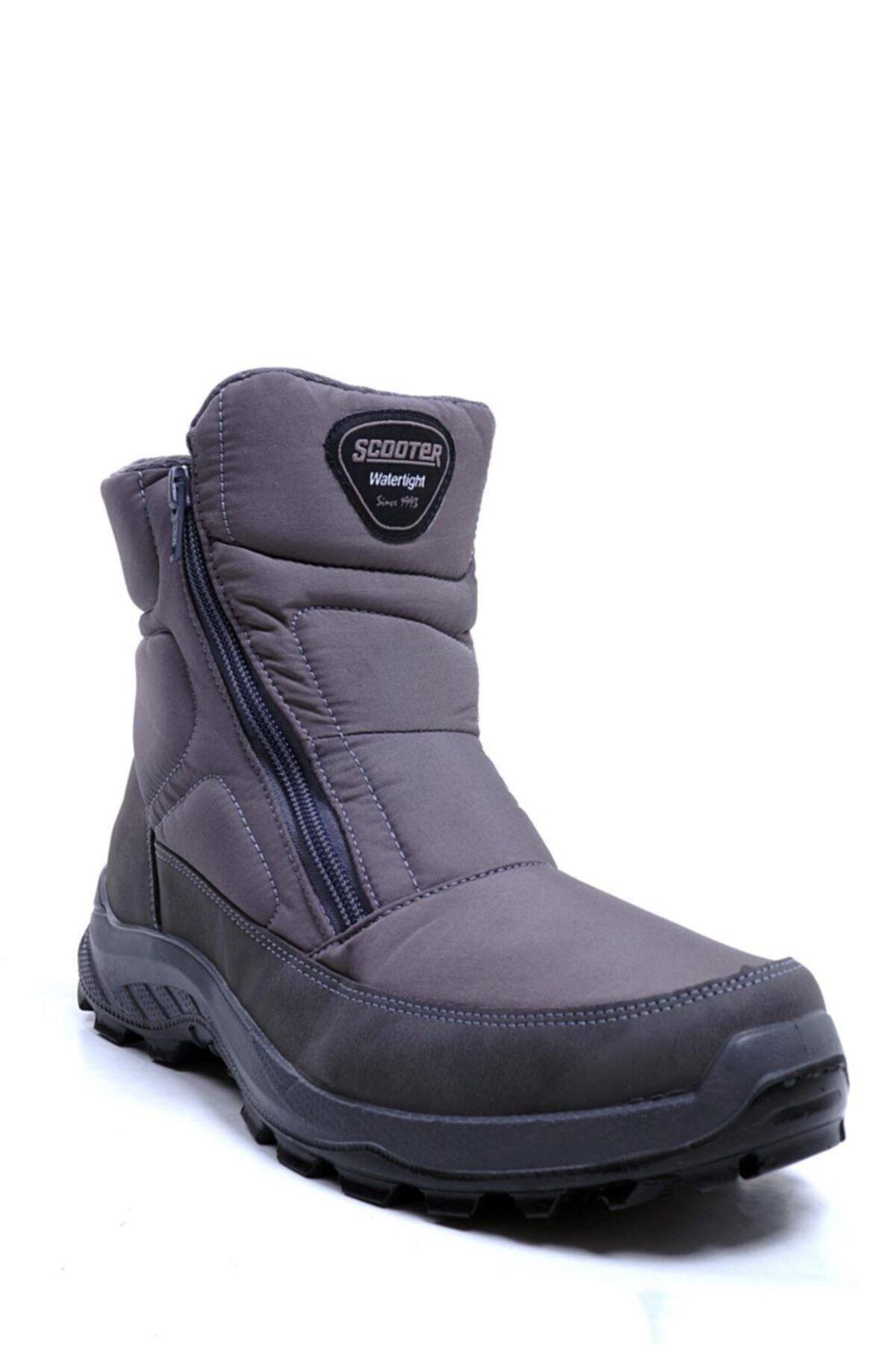 

Men s Fashion Waterproof Flat Heeled Boots Bootie Mtg Gray Waterproof Snow Boots Shoes 41