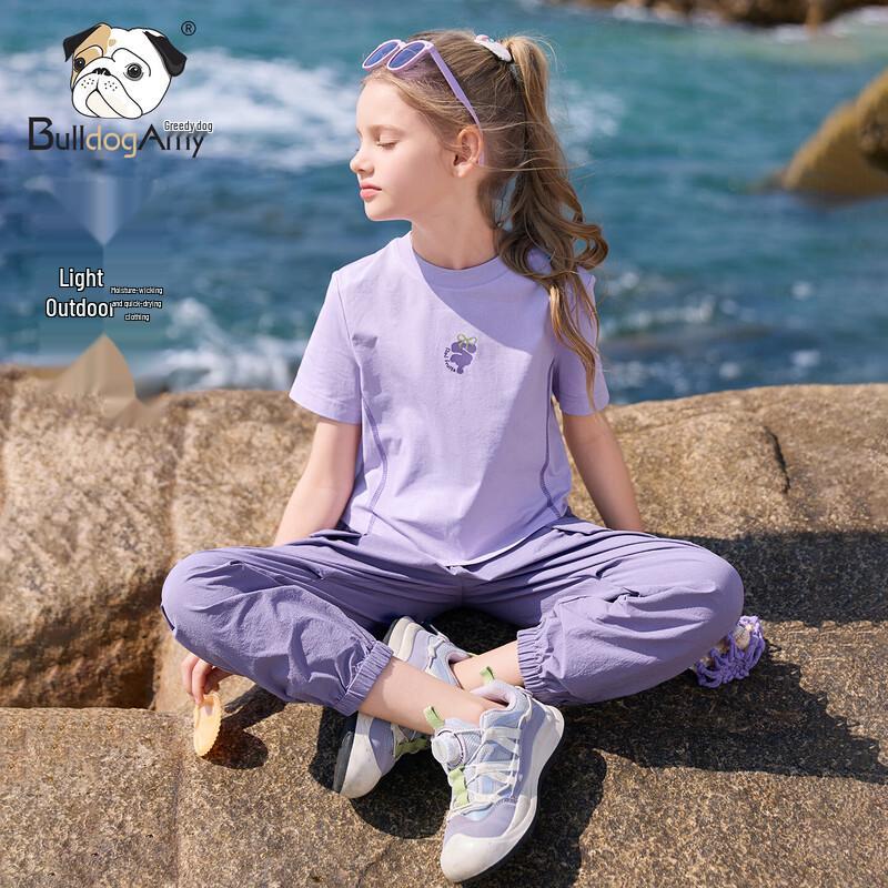 CHANZUIGOU Girls  Lightweight Casual Short Sleeve T-Shirt 170 cm