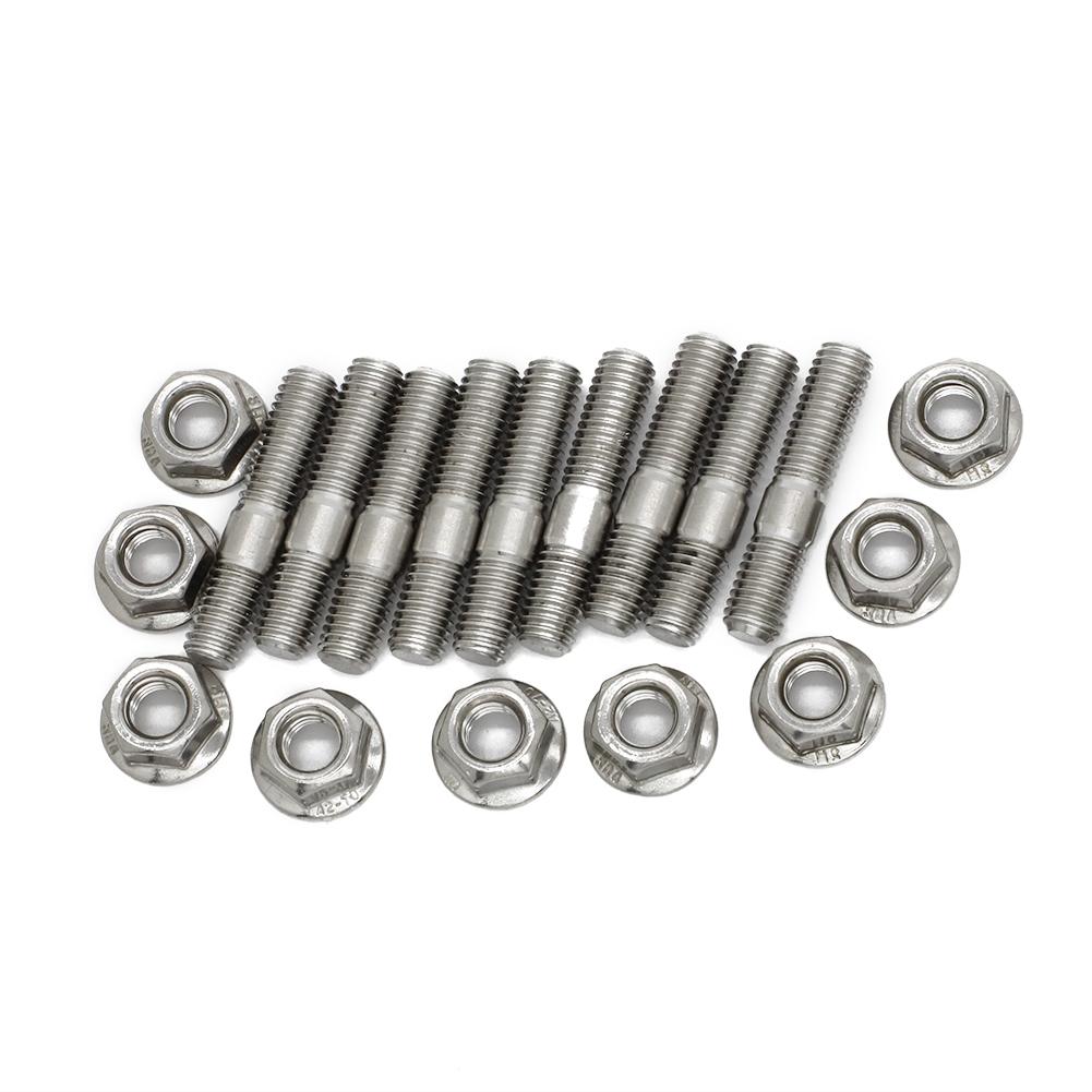 M8*40 Exhaust Manifold Stud For Honda Civic Acura Integra V3 B D Series Stainless Steel Stud Serrated Bolts Nut Screw