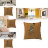Animal Cartoon Zebra Linen Pillow Cover For Sofa Couch Decor 45x45cm