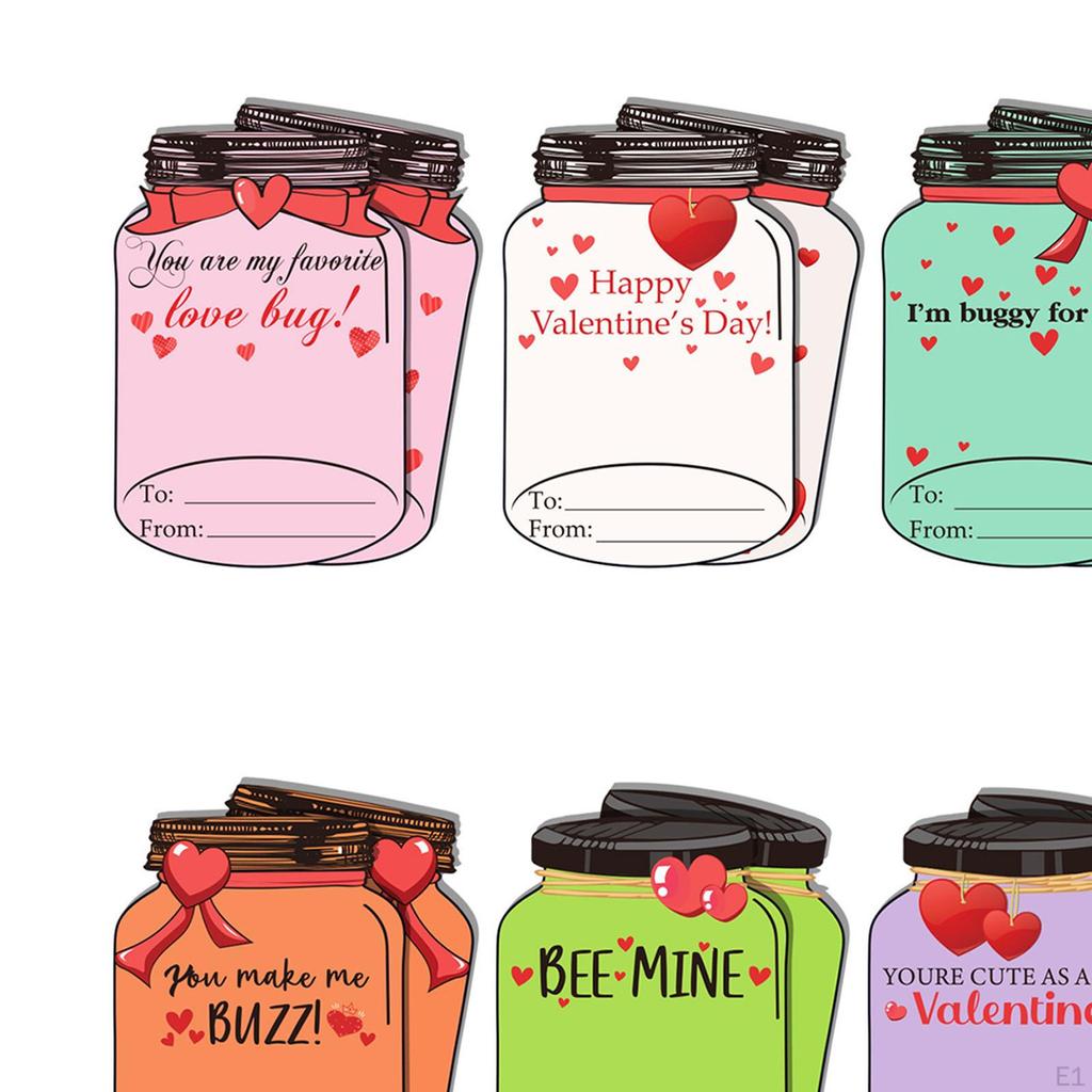 24 Assorted Valentines Day Cards for Kids - Cute and Playful Greetings