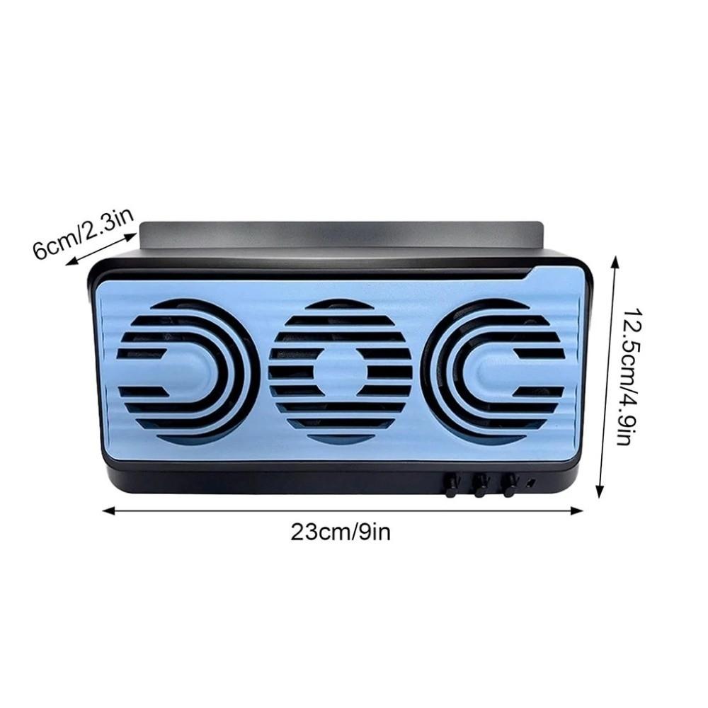 3 Fans Design Car Exhaust Fan Solar Powered Air Circulation Fan Auto Window Cooler Vehicle Cooling