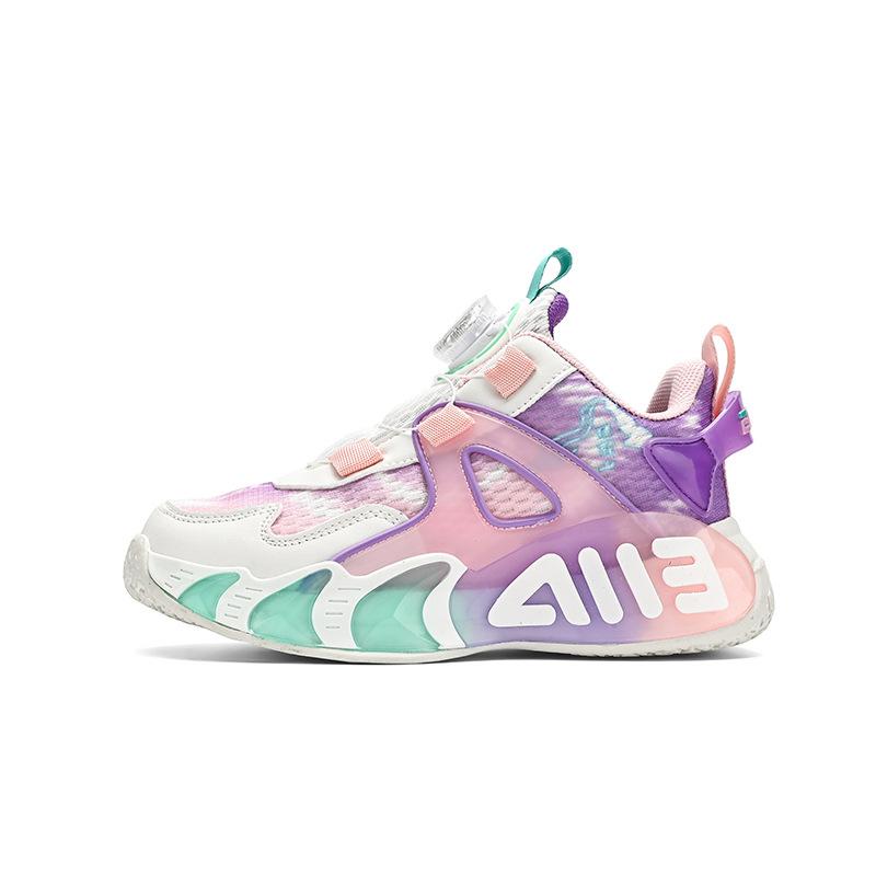 Classmate Summer Mesh Breathable Sneakers Middle-aged and Older Children 2025 Spring and Autumn Rotating Buckle Girls Pink Running Sneakers