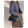 Luxury Brand Genuine Leather Women Handbags Fashion Gold Buckle Shoulder Bags Women Retro Cowhide Boston Bags Lady
