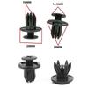 Black Wheel Line Clips Easy To Install Plastic New