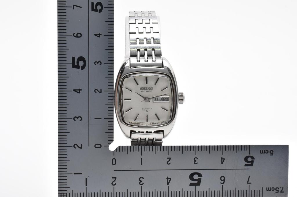 Used SEIKO Ladies' Automatic Day-Date WatchWatches Stainless Steel Women SilverDial