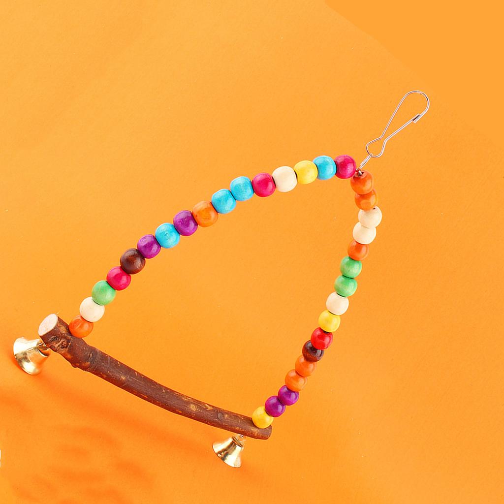 Pet Bird Parrot Parakeet Budgie Cockatiel Cage Hammock Swing Toys Hanging Toy