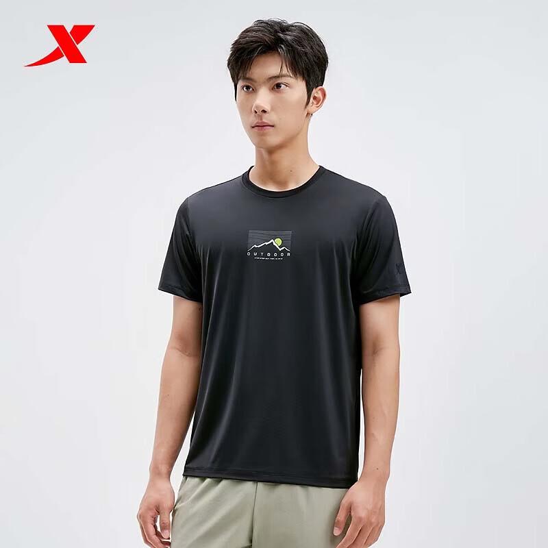 Xtep Men's Versatile Sport Short Sleeve Knit T-Shirt
