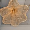 Japanese Style Wabi-sabi Retro Rattan Chandelier Creative Living Room Restaurant Box Pendants LIghts Hotel Living Room Lamps LED
