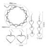 heart shaped jewelry set – matches the image