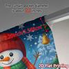 2pcs,Curtains Cute Snowman Winter Christmas Festive (2) Chic Chic Curtains Versatile Polyester Fabric Curtains Thermal