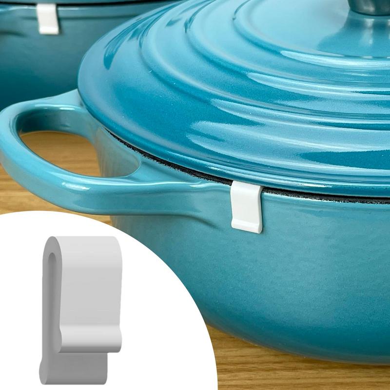 Oven Lid Flexible Bumper Protector Clips 8PC Cookware Protector Clips Cookware Protectors Pan Clips Protective Clips for Display