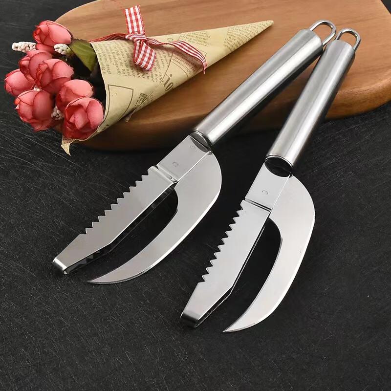 IBOER 2-in-1 Stainless Steel Fish Cleaning Tool