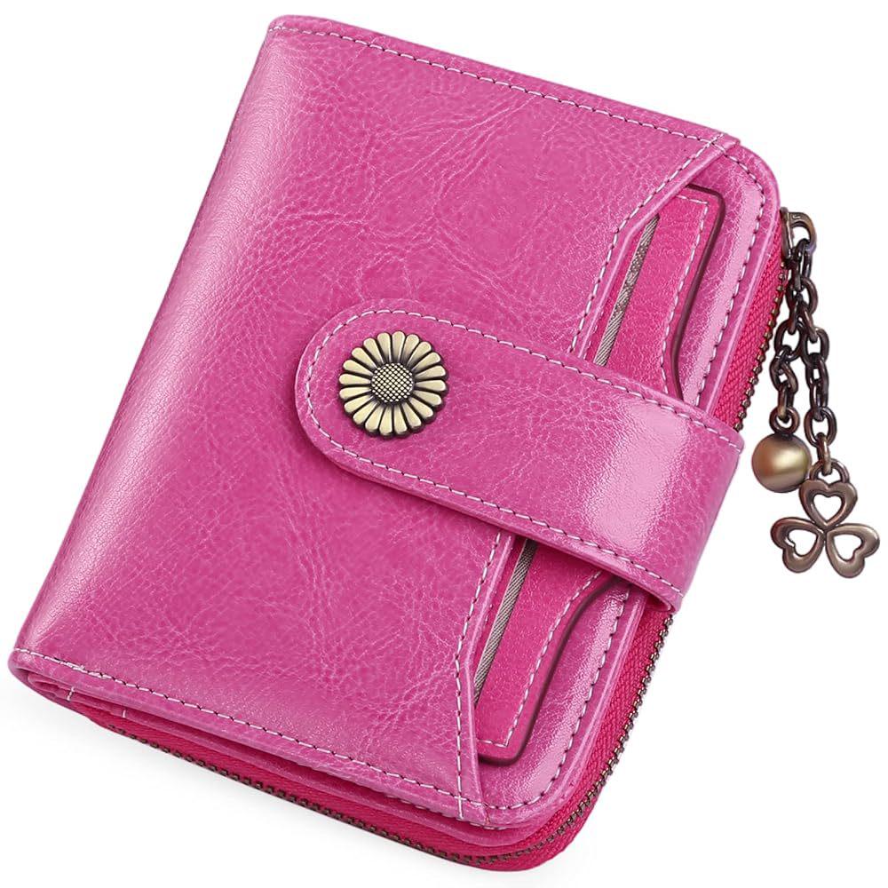Genuine Leather Women's Mini Wallet - Short, Multi-Function Coin Purse & Driver's License Holder, Korean Style.