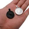 10pcs/lot 25 mm Cabochon Base Tray Bezels Blank  Gold Necklace Pendant Setting Cabochon Base For Jewelry Making Supplies