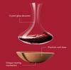 Officially imported vacu vin swirling carafe (crystal glass) with rotating cork base