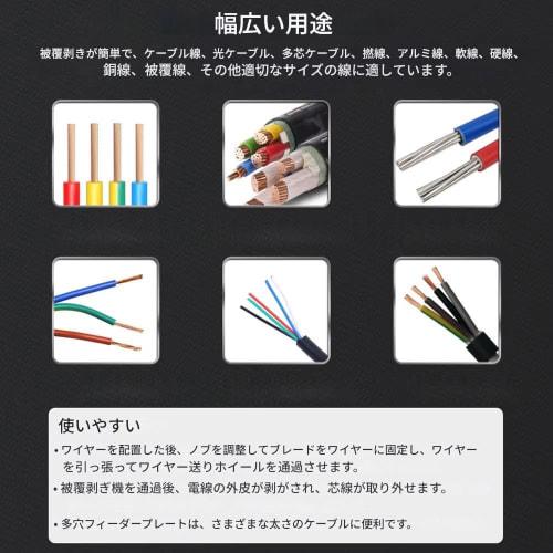 zmart Portable Wire Stripper, Manual Wire Stripping Tool, Compatible with 1-25mm Cables, Electric Peeling Machine, Hand Crank, Hand Drill, Cable Strip