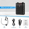 Kopfbügelmikrofon Lautsprecher Sprachverstärker Recorder Mic Lautsprecher Audio Mini Wired Mikrofon Mike Sound Batterie Kit Headset