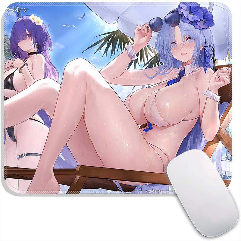 Anime Standard Mouse Pad Azur Lane Ulrich Alsace Azuma Small Gaming Mousepad Travel Mouse Mat Plymouth Non-Slip Office Mousemats