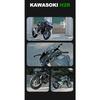 1/9 Kawasaki H2R Legierung Rennmotorrad Modell Diecasts Metallbahn Sportmotorrad Modell Ton und Licht mit Spray Kinderspielzeug Geschenke