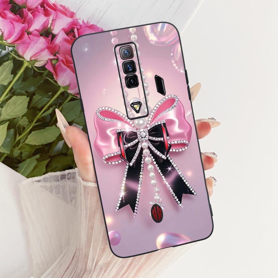 Coque de téléphone pour ZTE nubia RedMagic 7 Housse Silicone Chat Mignon Mode Peinte Drôle Funda Pour Red Magic 7 NX679J Coquille
