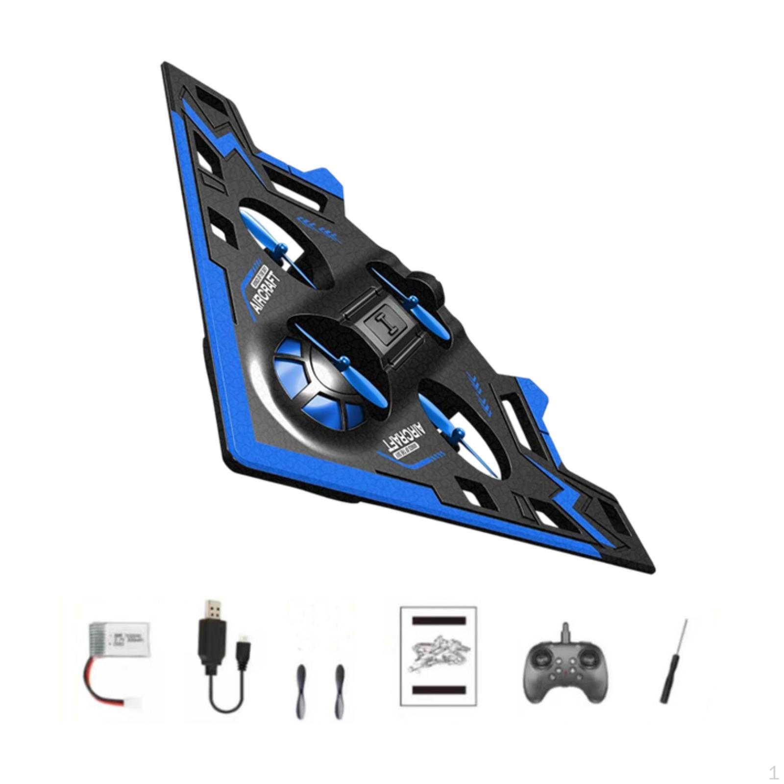 

Foam Remote Airplane Aircraft Toy Decorative Ornament Kids RC Plane Fighter for Park Living Room синій