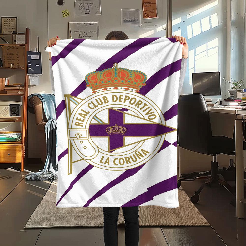 Deportivo Logo Blanket, High Quality Comfortable for All Seasons, Home Decor, Warmth and Comfort