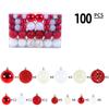 100pcs Delicate Christmas Tree Decoration Pendant Shatterproof Electroplated Ball  Window
